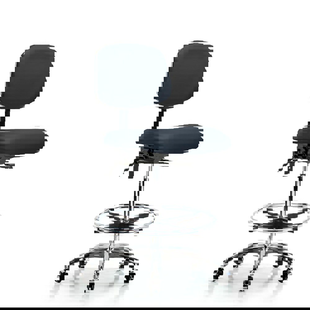 Task Chair: Vinyl, Imperial Blue