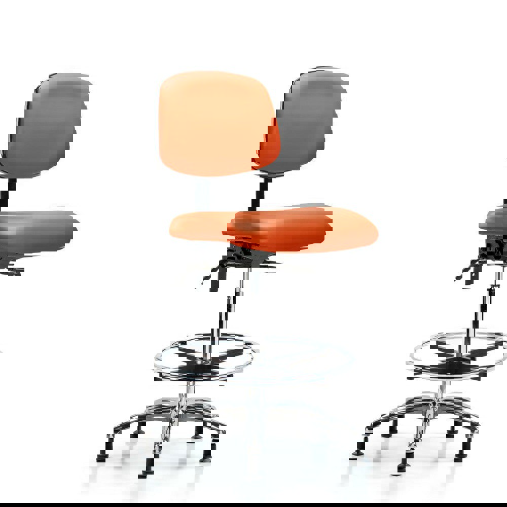 Task Chair: Vinyl, Orange Kist