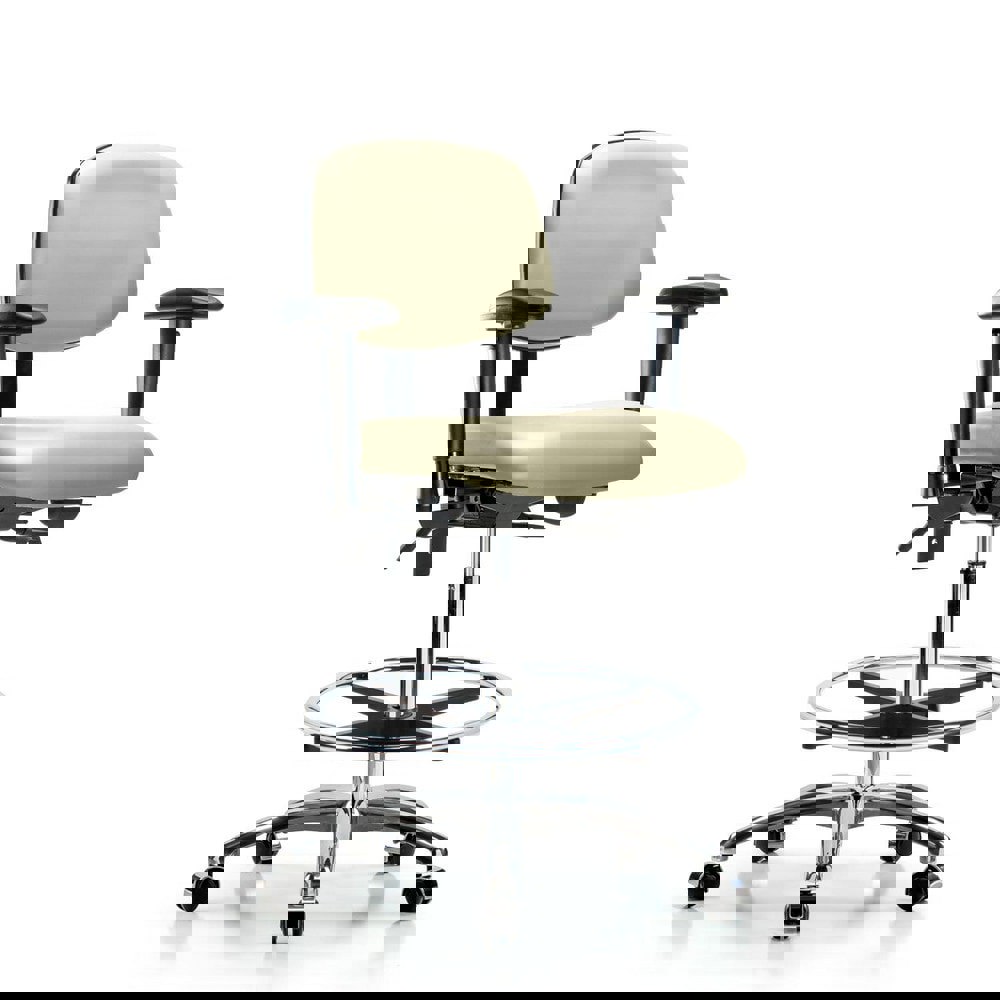 Task Chair: Vinyl, Adobe White