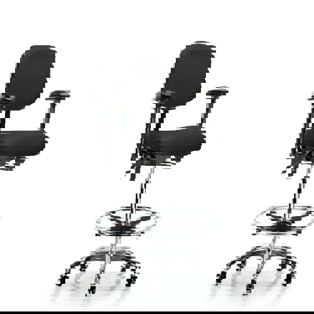 Task Chair: Vinyl, Black