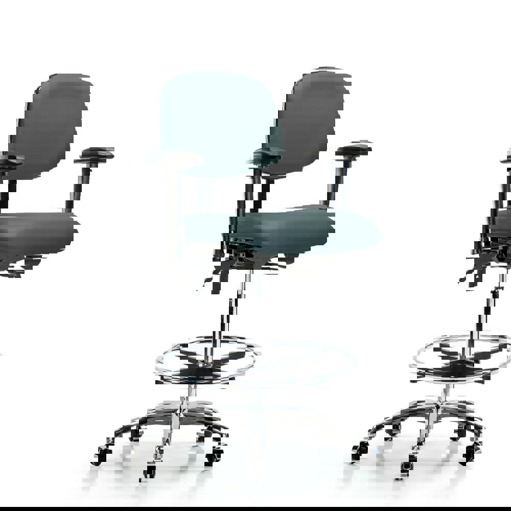 Task Chair: Vinyl, Colonial Blue