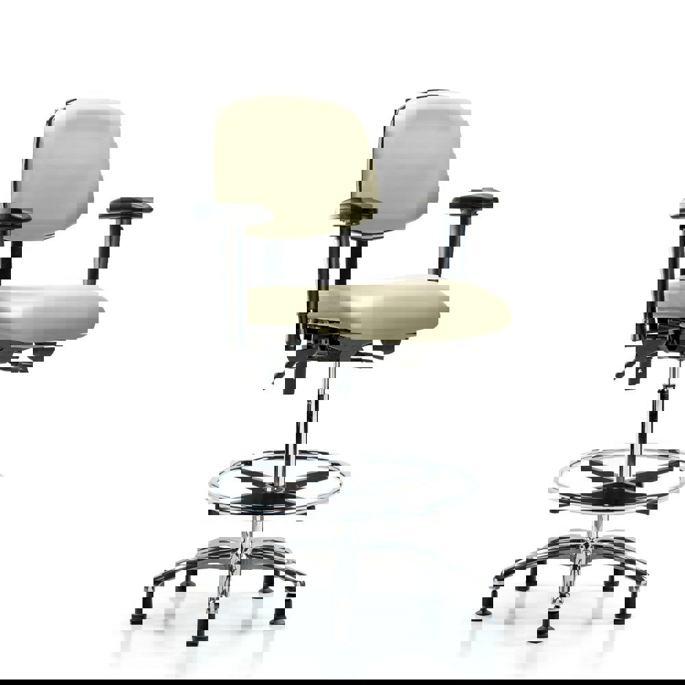 Task Chair: Vinyl, Adobe White