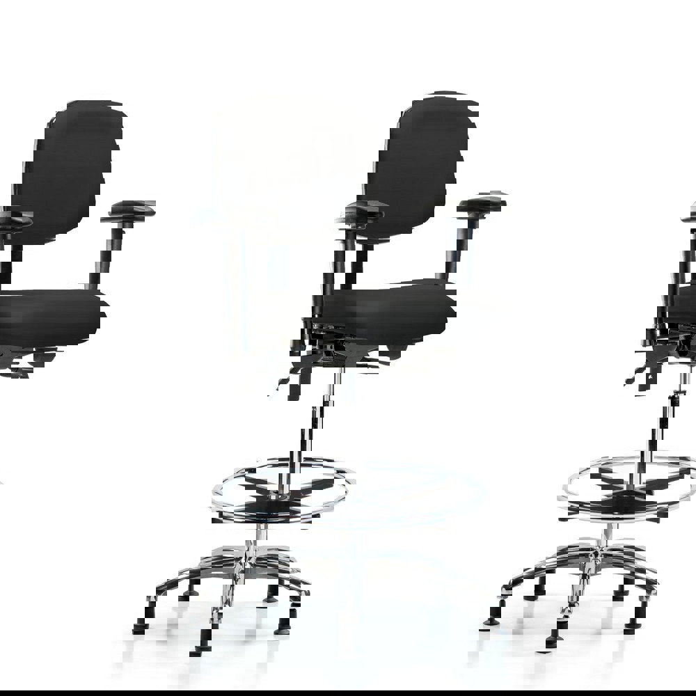 Task Chair: Vinyl, Black