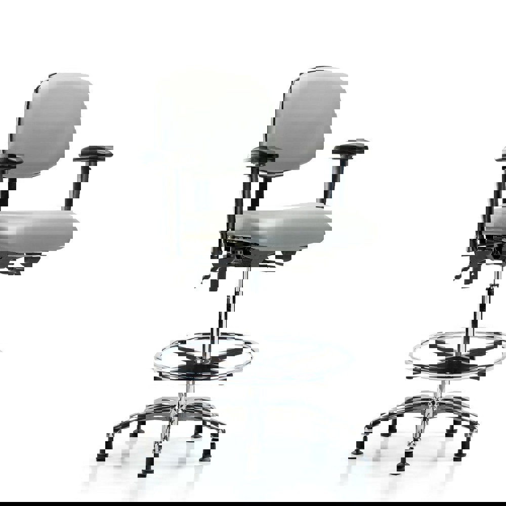 Task Chair: Vinyl, Dove