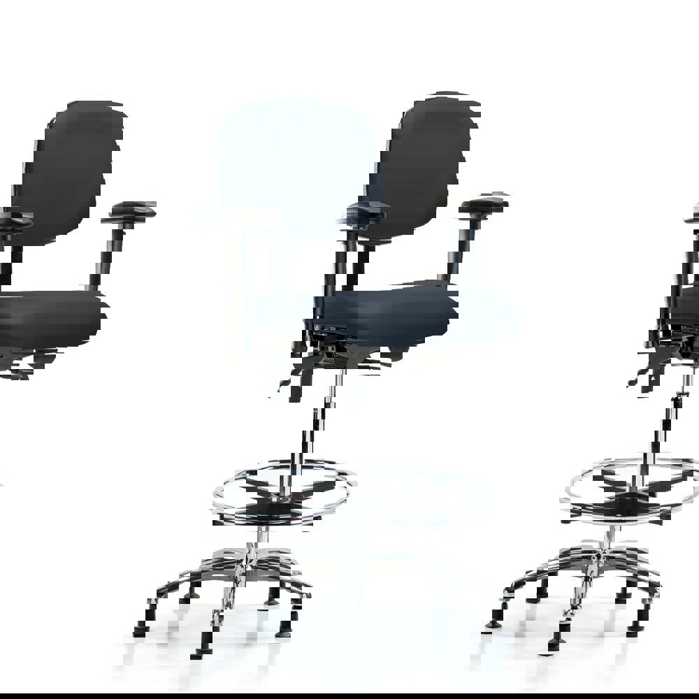 Task Chair: Vinyl, Imperial Blue