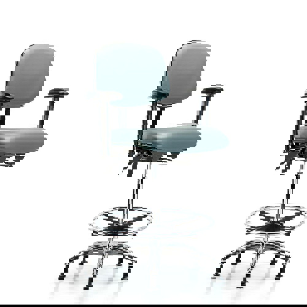 Task Chair: Vinyl, Storm