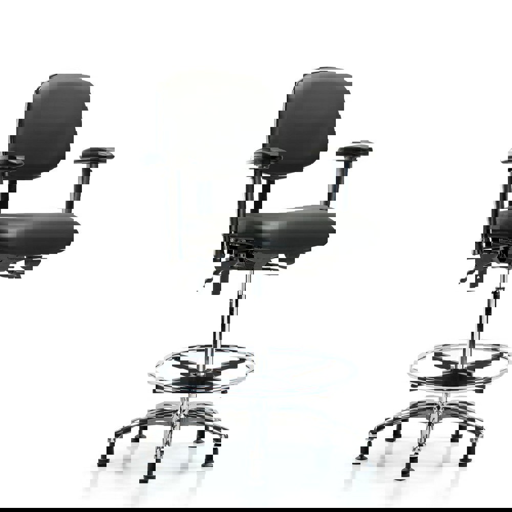 Task Chair: Vinyl, Carbon