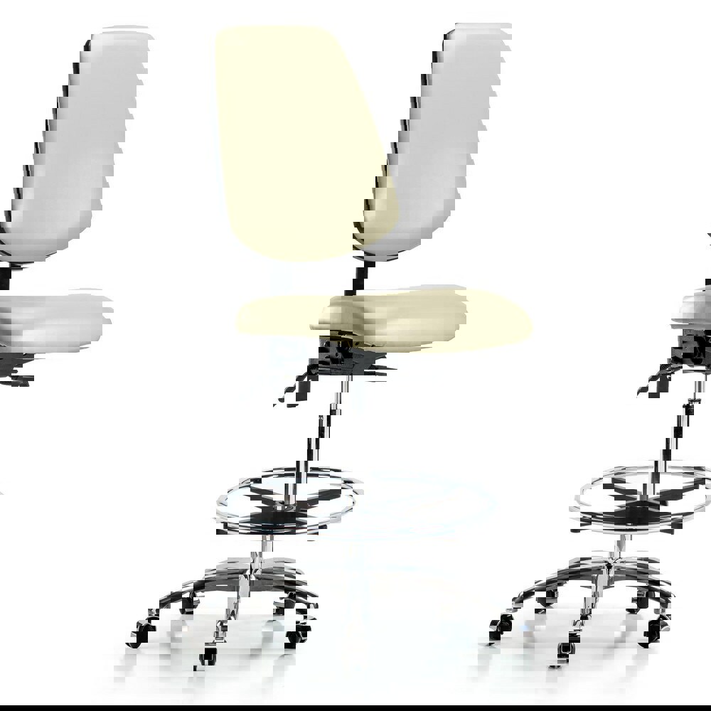 Task Chair: Vinyl, Adobe White