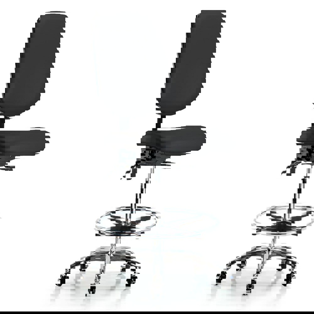 Task Chair: Vinyl, Black