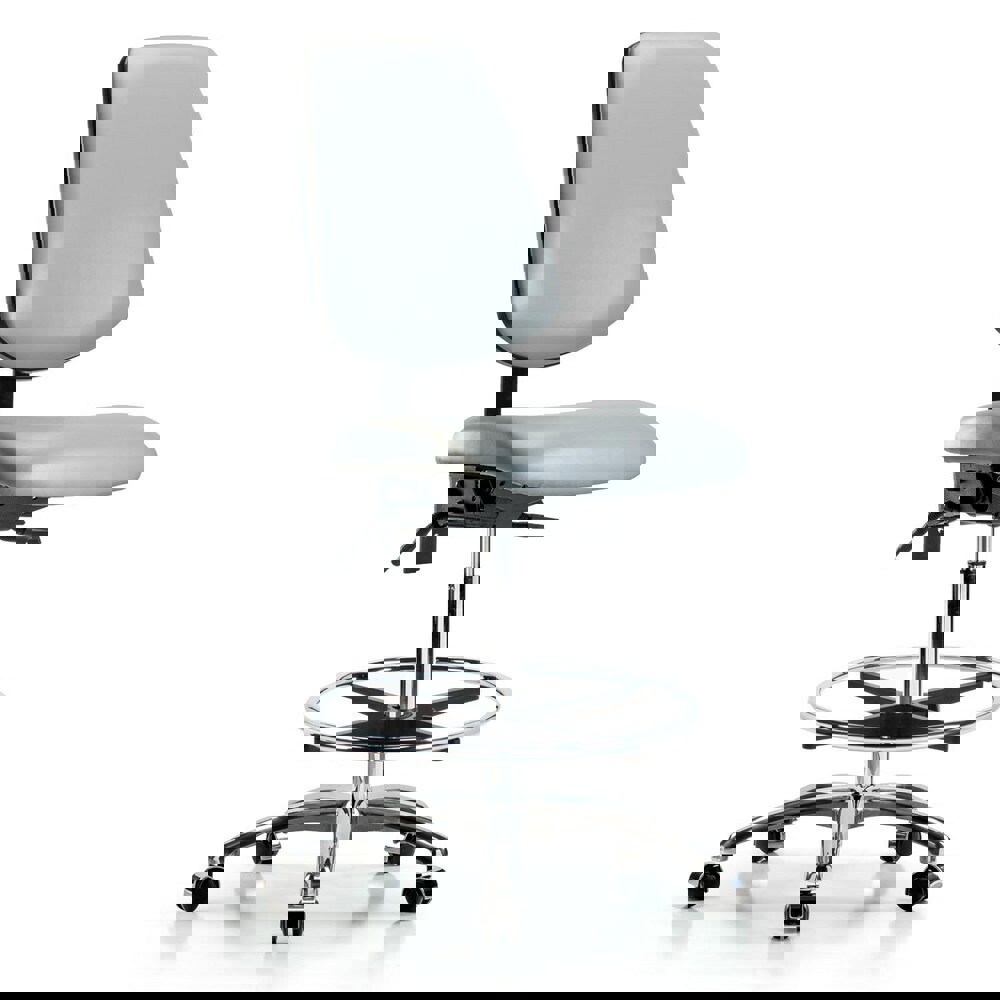 Task Chair: Vinyl, Dove