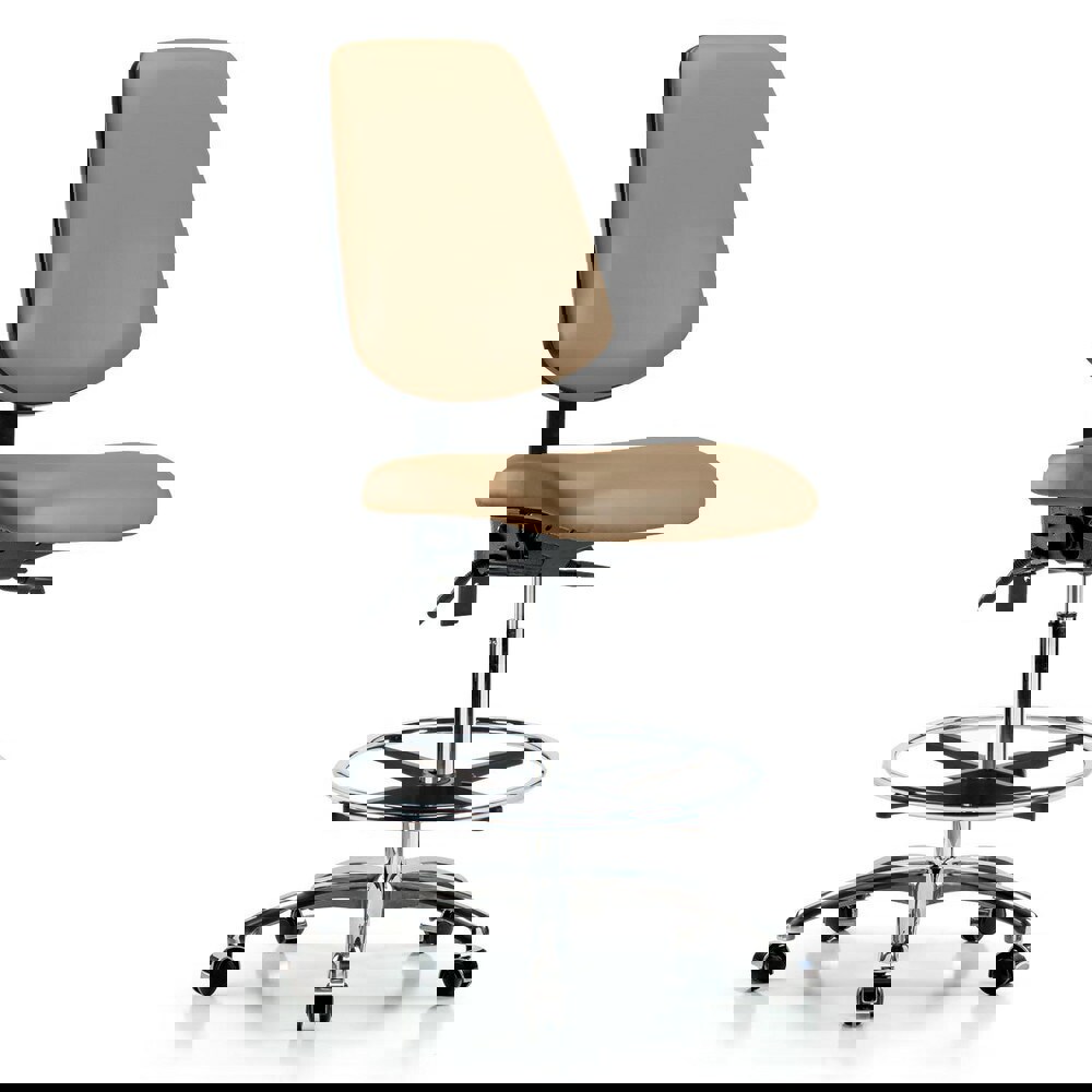 Task Chair: Vinyl, Taupe