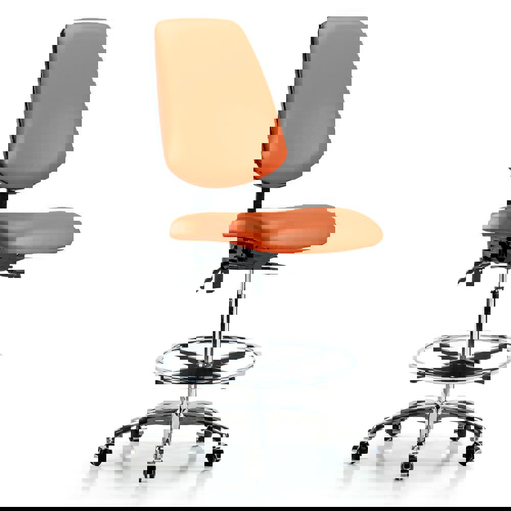 Task Chair: Vinyl, Orange Kist