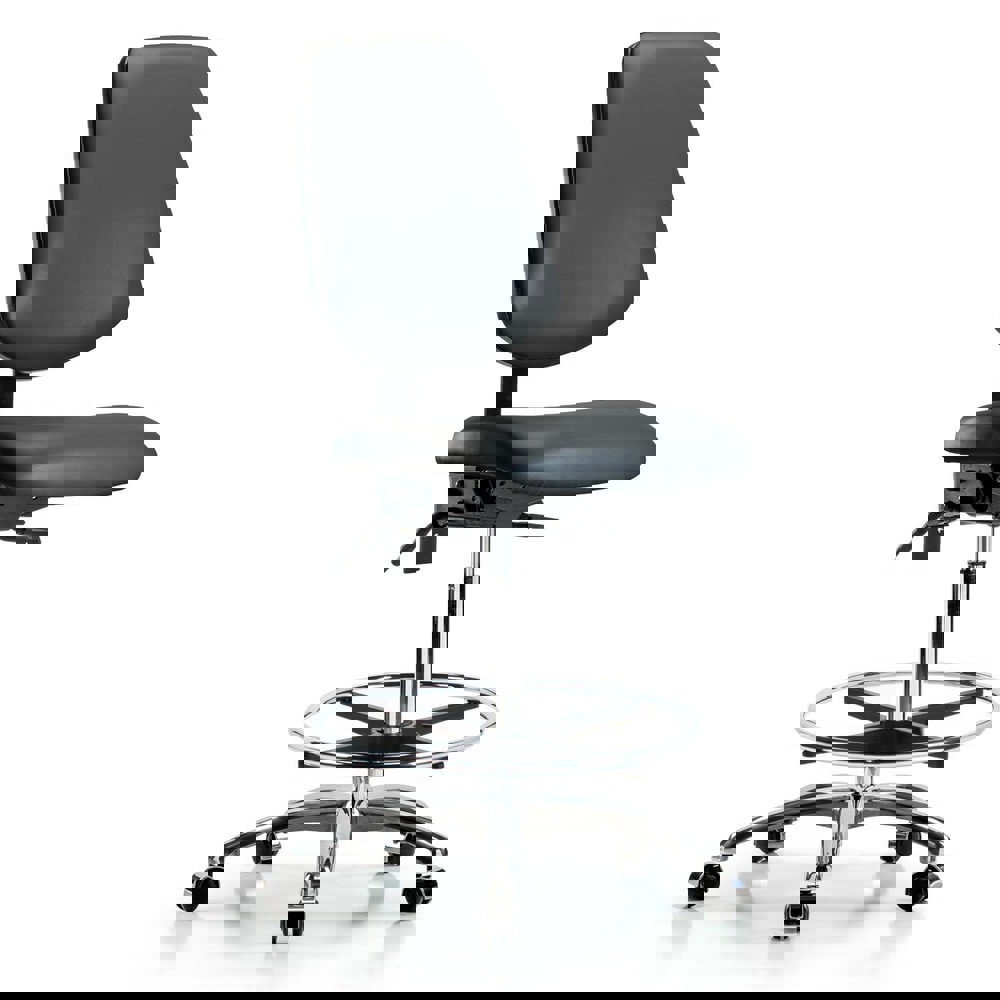 Task Chair: Vinyl, Carbon