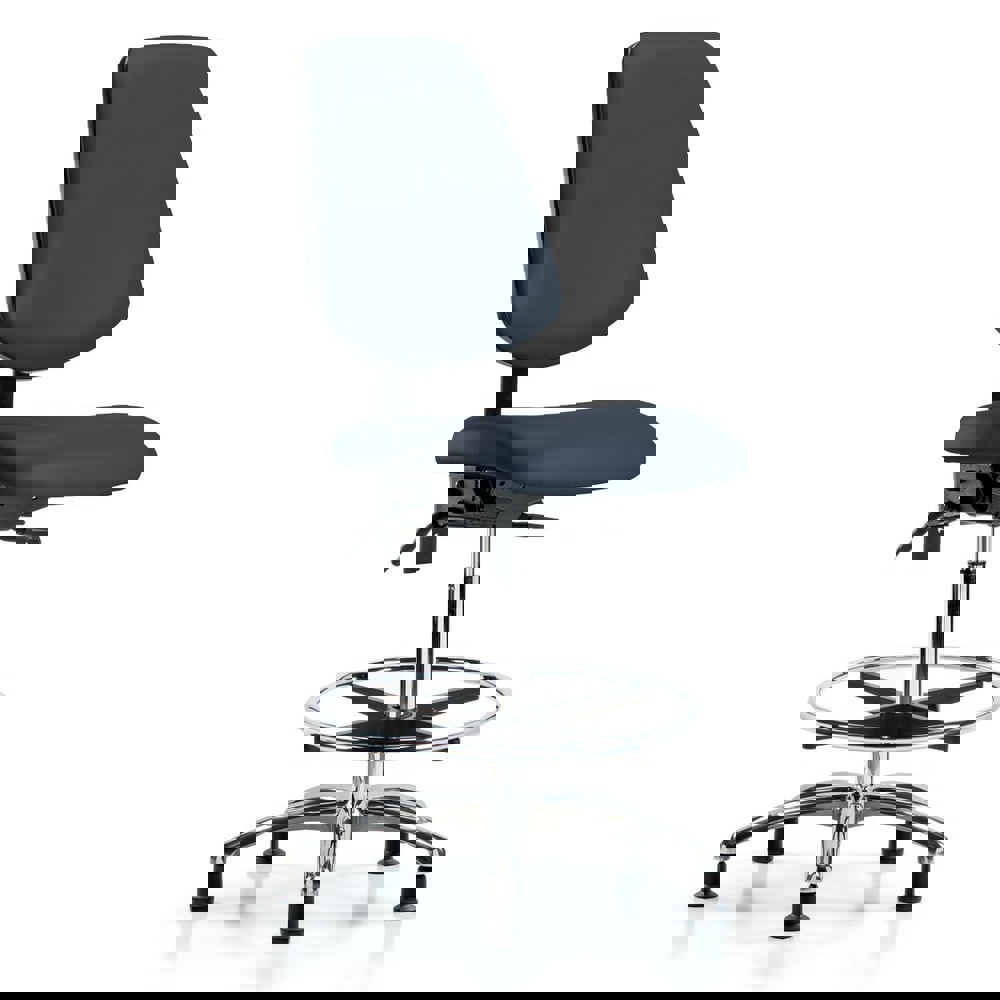 Task Chair: Vinyl, Imperial Blue