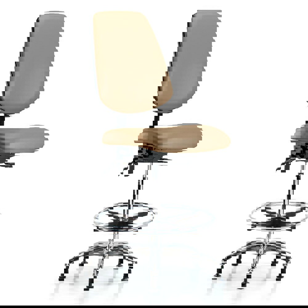 Task Chair: Vinyl, Taupe