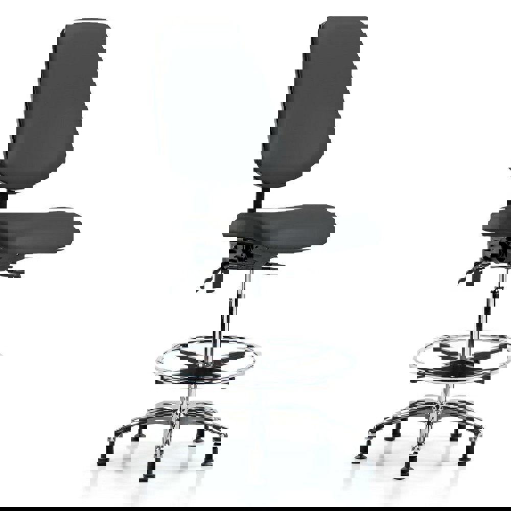 Task Chair: Vinyl, Charcoal