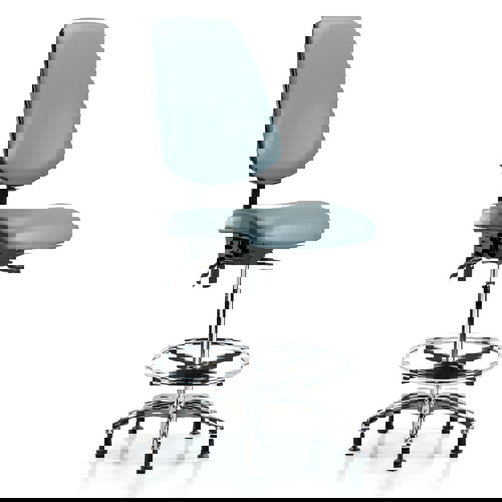 Task Chair: Vinyl, Storm