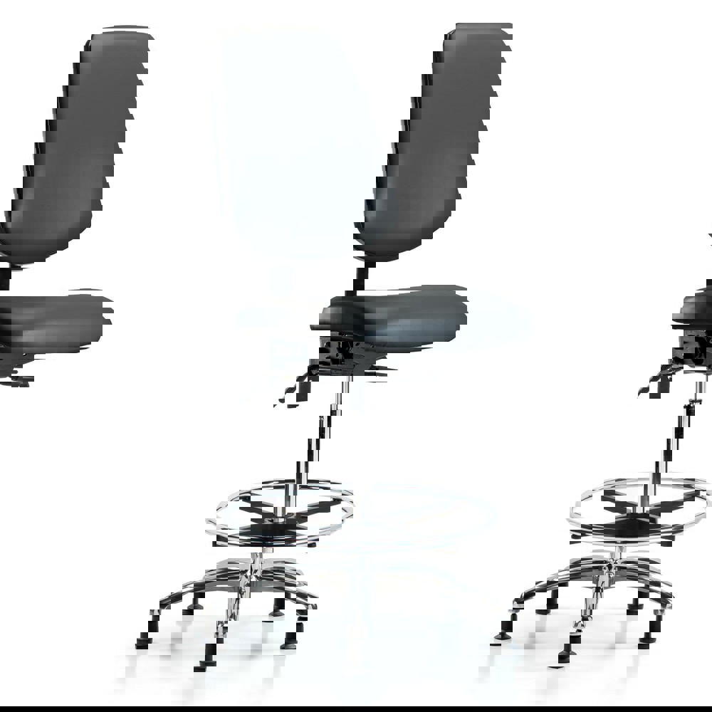 Task Chair: Vinyl, Carbon