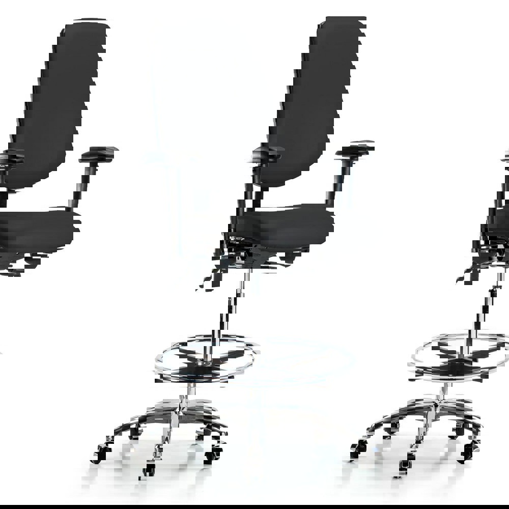 Task Chair: Vinyl, Black