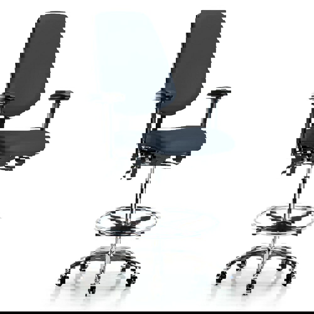 Task Chair: Vinyl, Imperial Blue