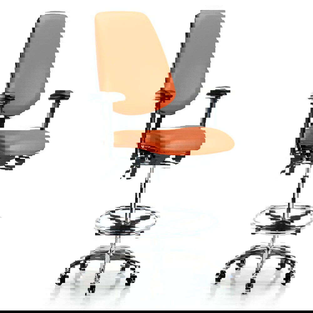 Task Chair: Vinyl, Taupe