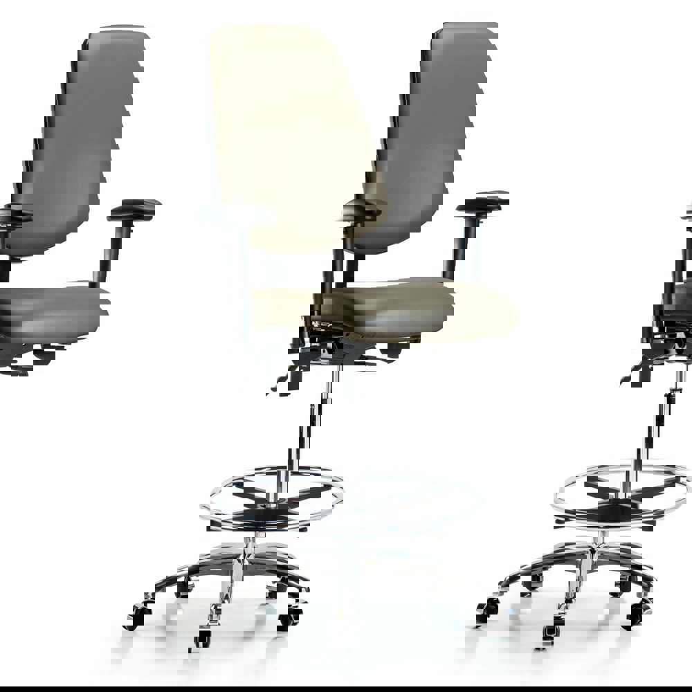 Task Chair: Vinyl, Taupe