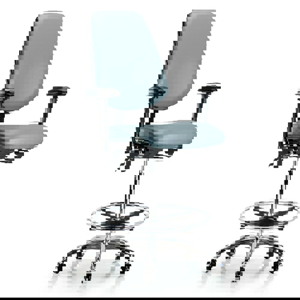 Task Chair: Vinyl, Storm