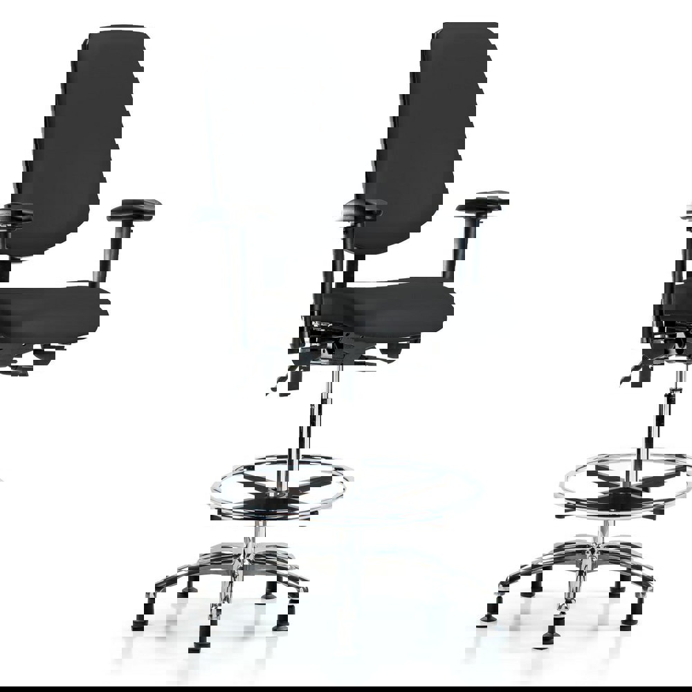 Task Chair: Vinyl, Black