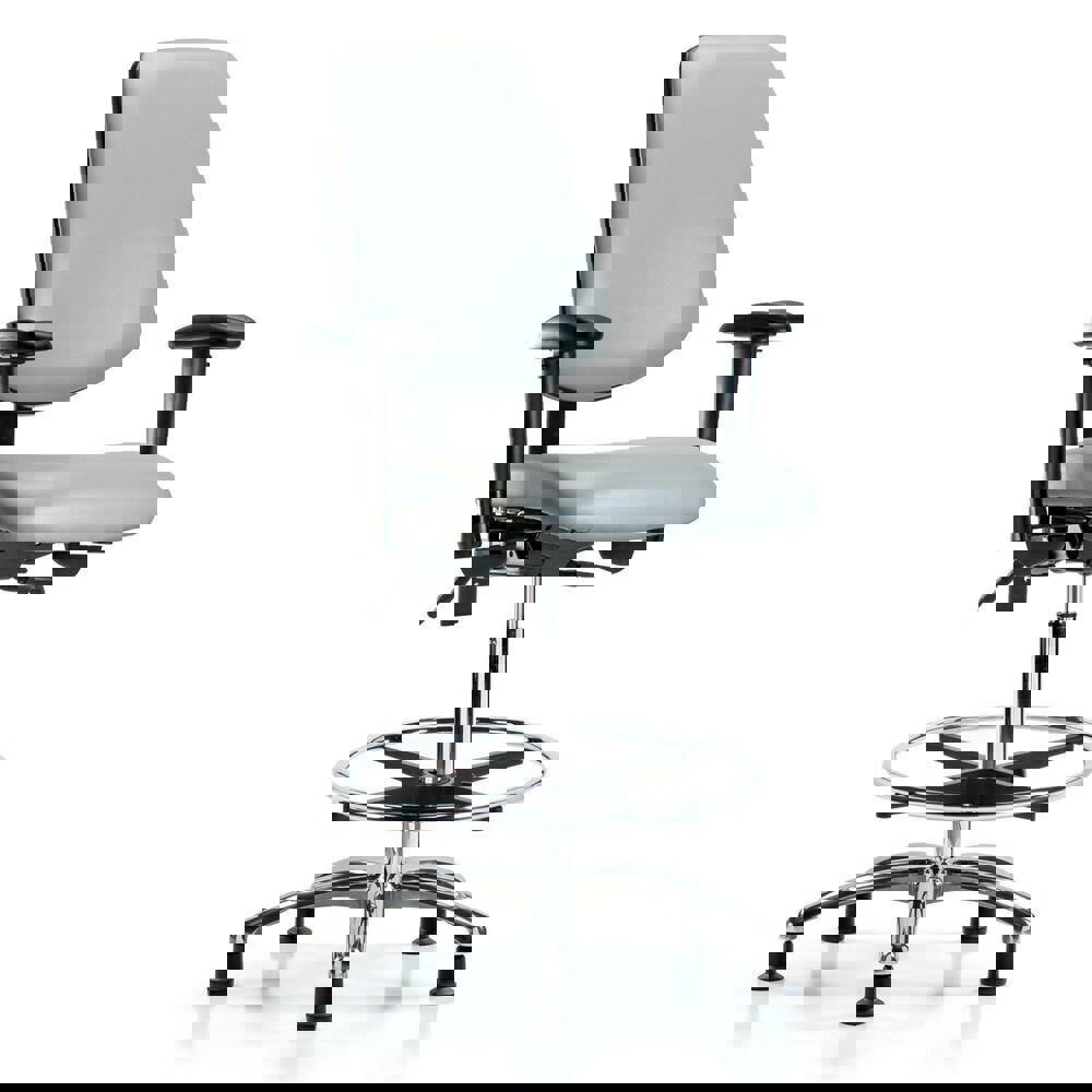 Task Chair: Vinyl, Dove