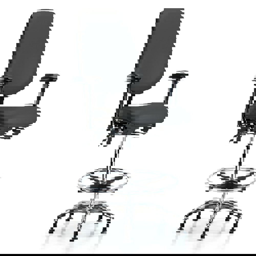 Task Chair: Vinyl, Charcoal