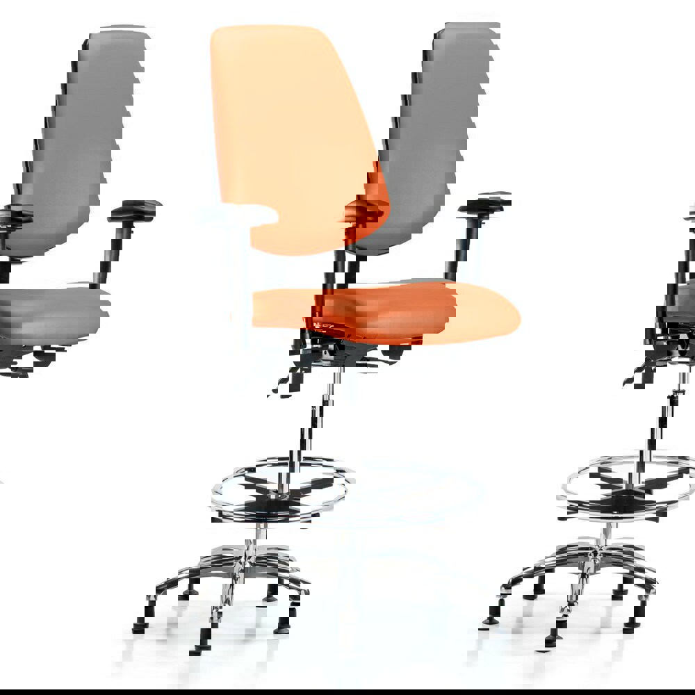 Task Chair: Vinyl, Orange Kist