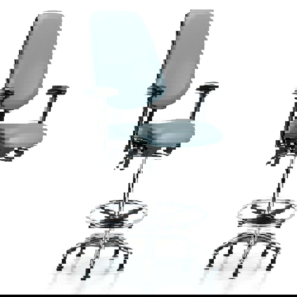 Task Chair: Vinyl, Storm