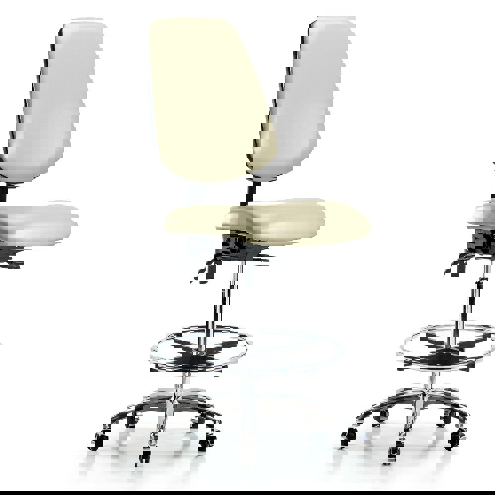 Task Chair: Vinyl, Adobe White