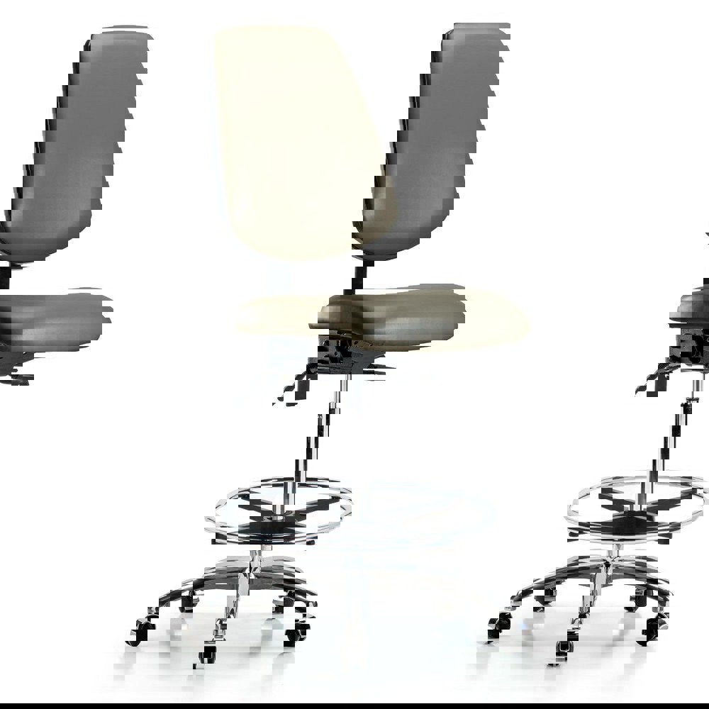 Task Chair: Vinyl, Taupe