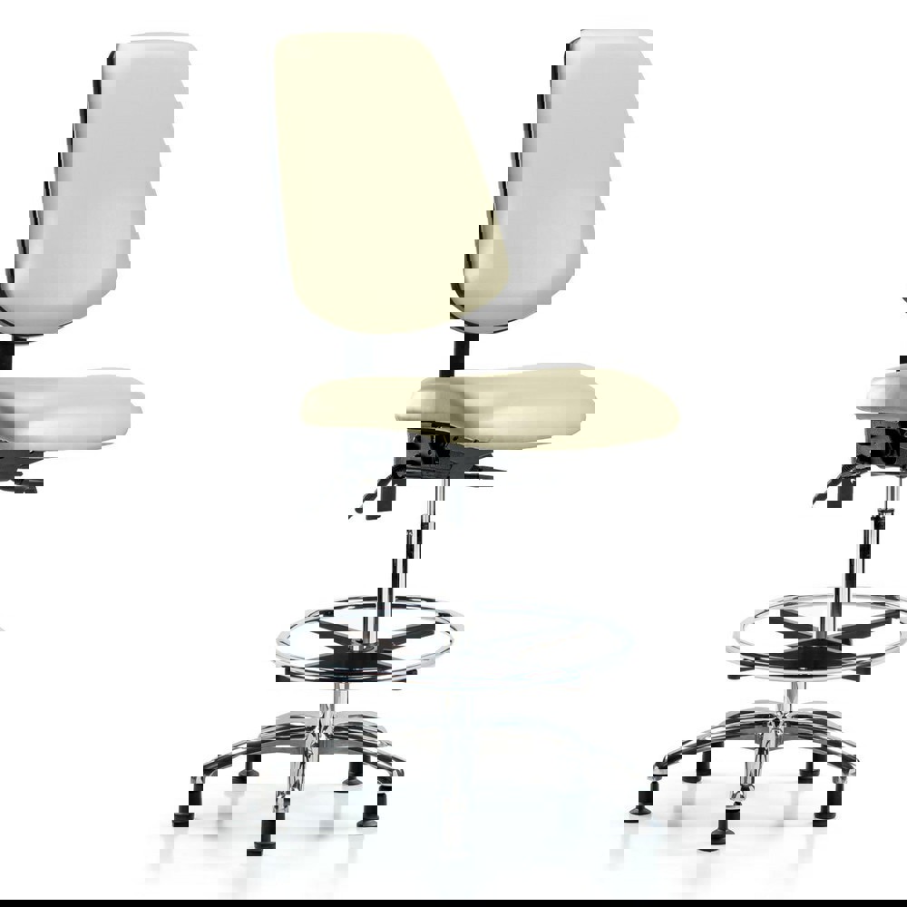 Task Chair: Vinyl, Adobe White