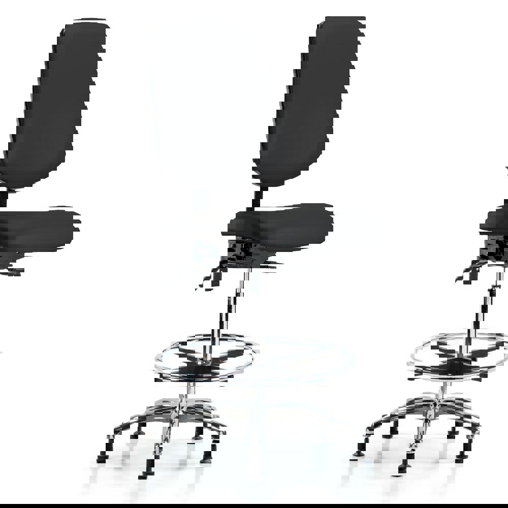 Task Chair: Vinyl, Black