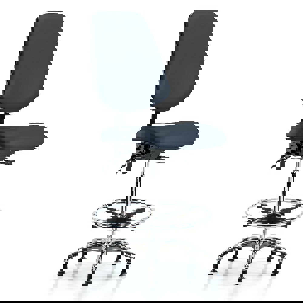 Task Chair: Vinyl, Imperial Blue