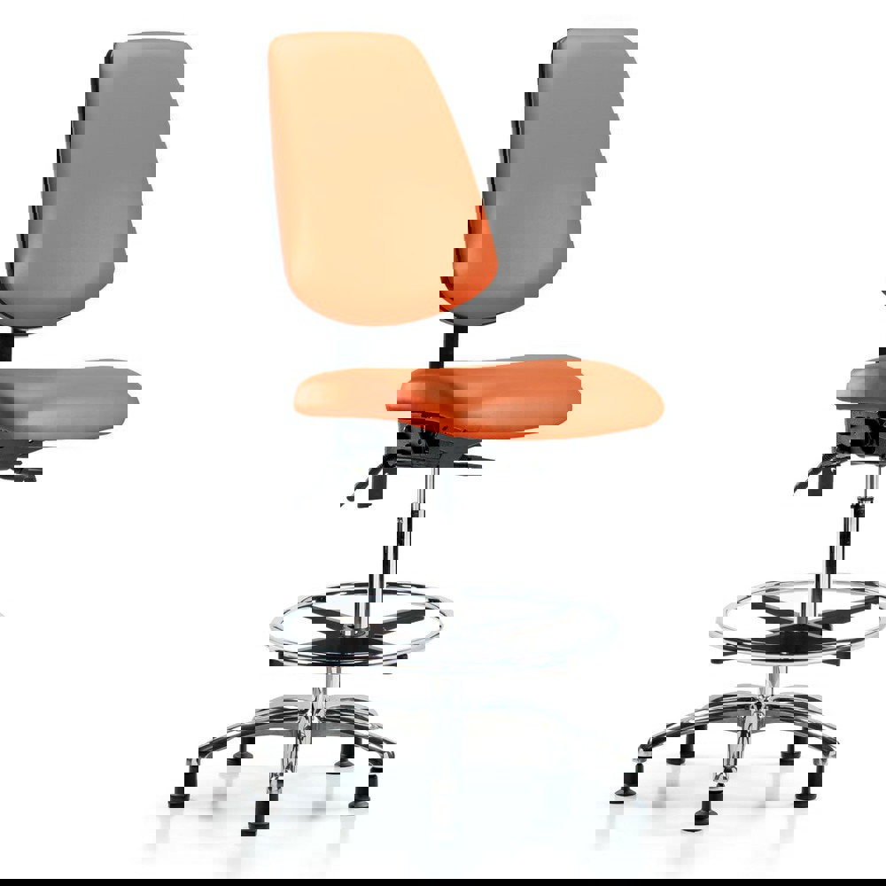 Task Chair: Vinyl, Orange Kist