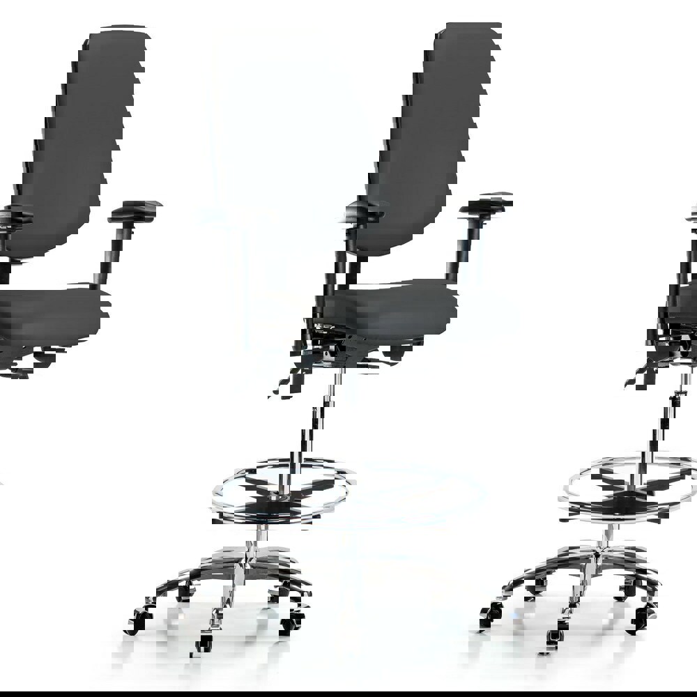 Task Chair: Vinyl, Charcoal