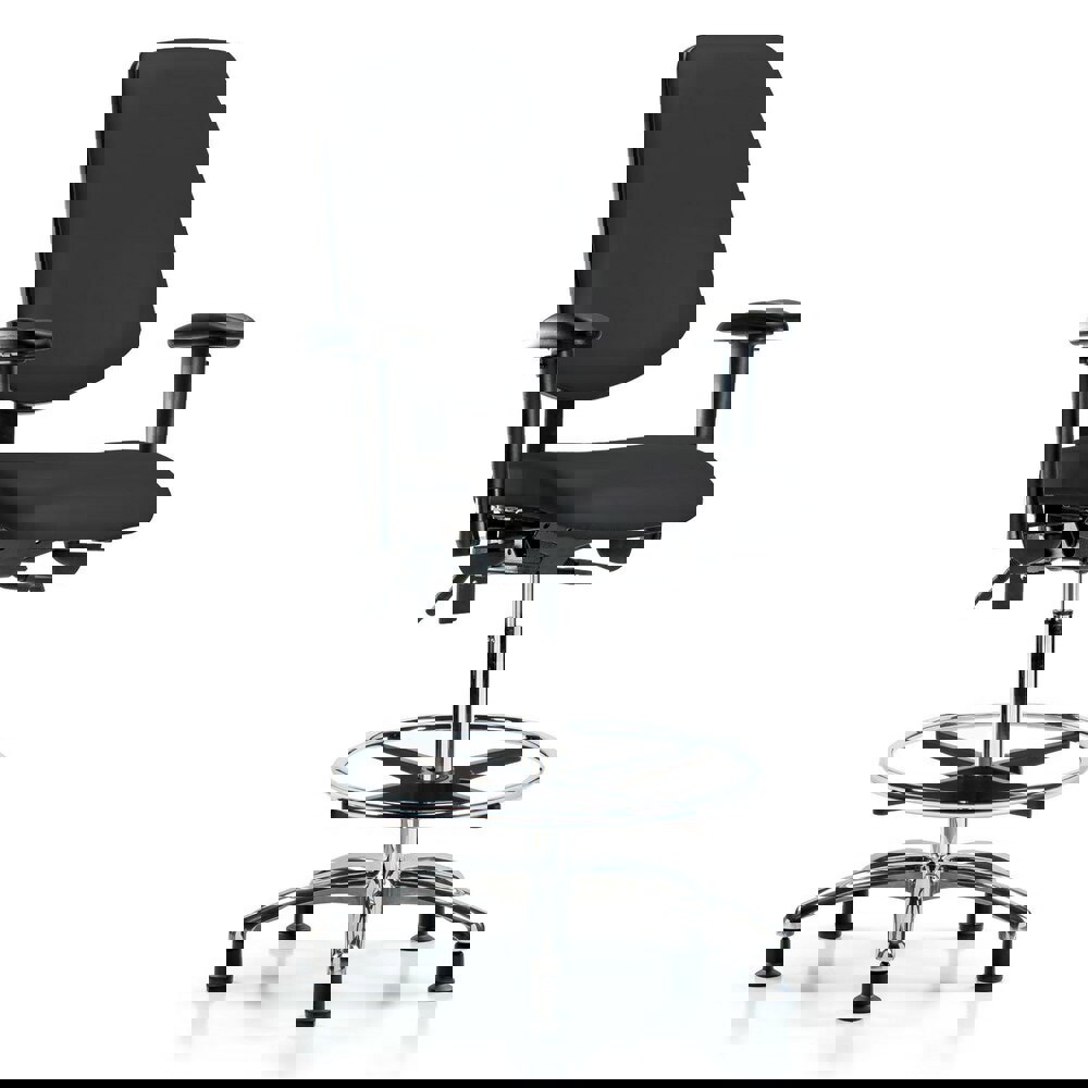 Task Chair: Vinyl, Black