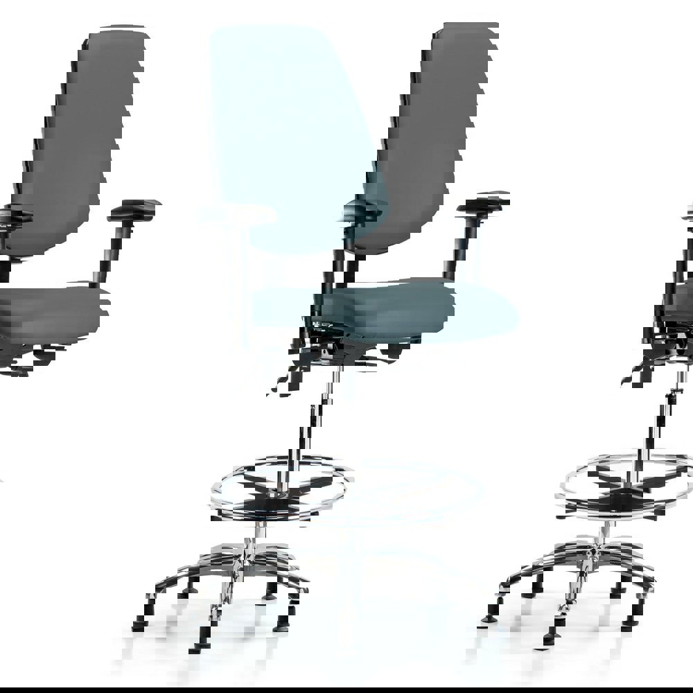 Task Chair: Vinyl, Colonial Blue