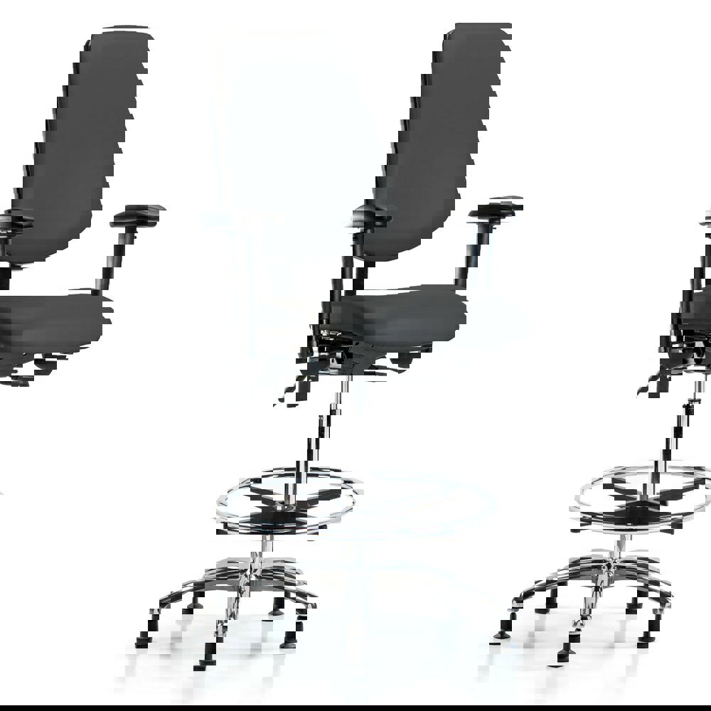 Task Chair: Vinyl, Charcoal