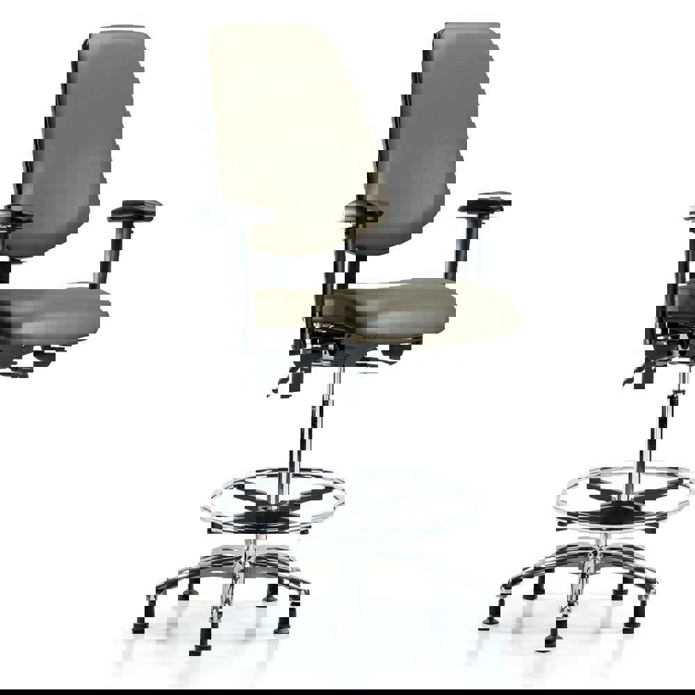 Task Chair: Vinyl, Taupe