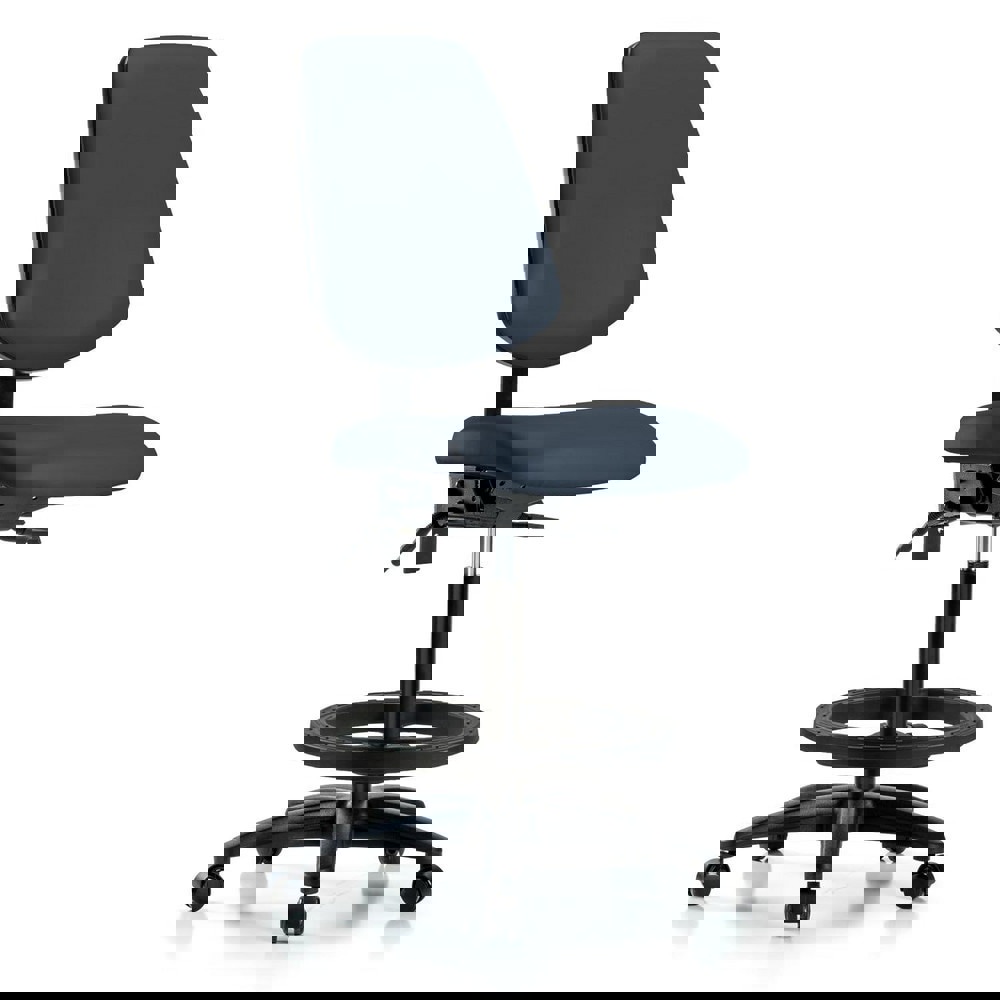 Task Chair: Vinyl, Imperial Blue