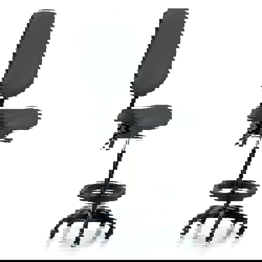 Task Chair: Vinyl, Charcoal