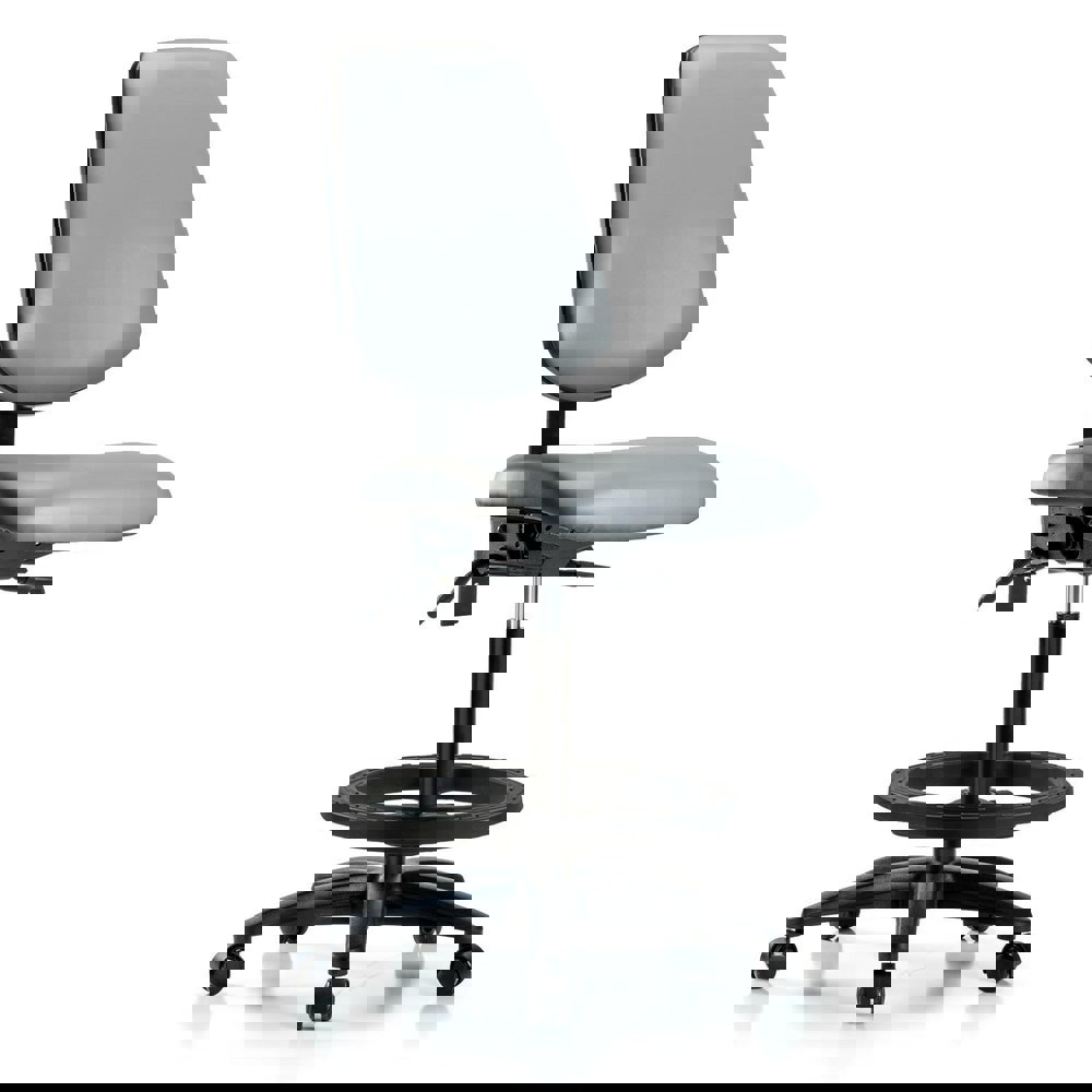 Task Chair: Vinyl, Sterling