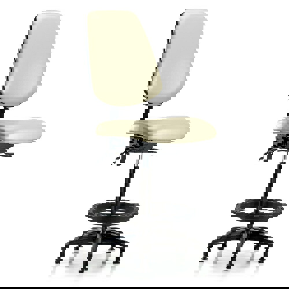 Task Chair: Vinyl, Adobe White