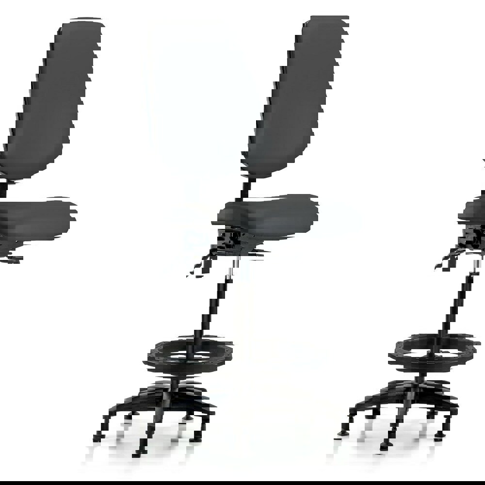 Task Chair: Vinyl, Charcoal