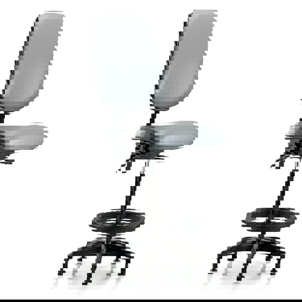 Task Chair: Vinyl, Sterling