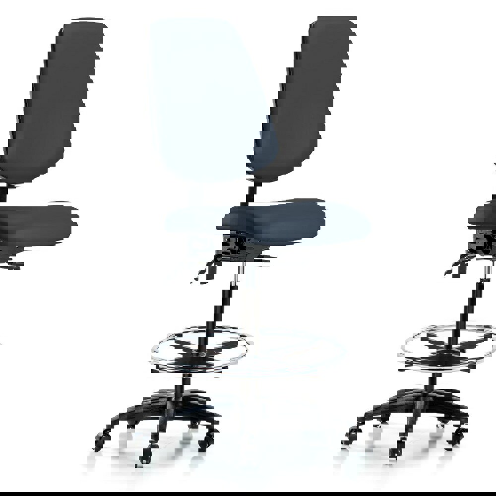 Task Chair: Vinyl, Imperial Blue